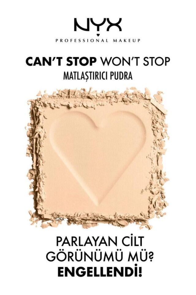 NYX Professional Makeup  Can’t Stop Won’t Stop Matlaştırıcı Pudra- Light