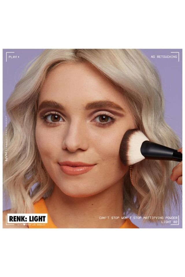 NYX Professional Makeup  Can’t Stop Won’t Stop Matlaştırıcı Pudra- Light