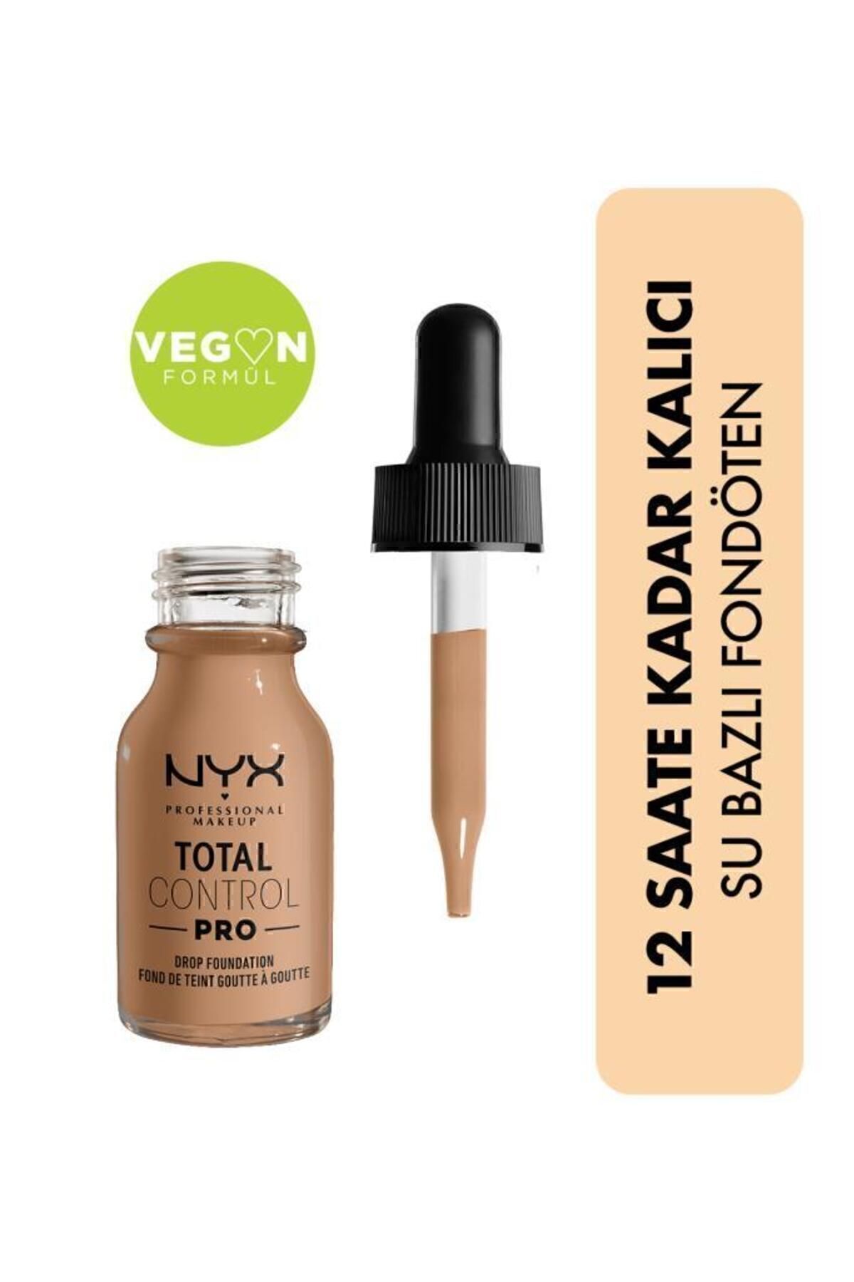 NYX Professional Makeup Total Control Pro Drop Ayarlanabilir Kapatıcılık Fondöten – Classic Tan