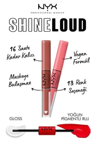 NYX Professional Makeup Shine Loud High Shine Lip Color Magic Maker - Dudak Parlatıcısı