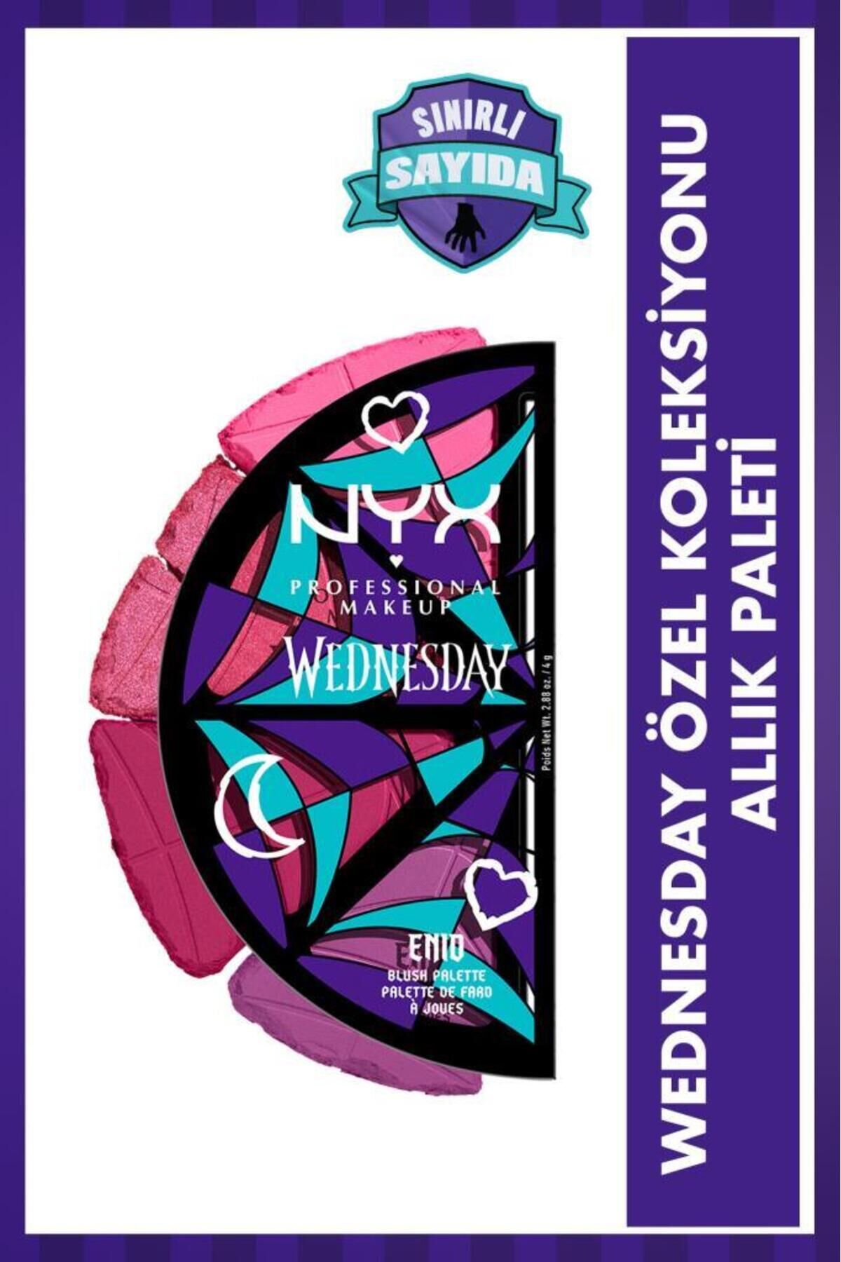 NYX Professional Makeup Wednesday Özel Koleksiyonu 4'lü Allık Paleti