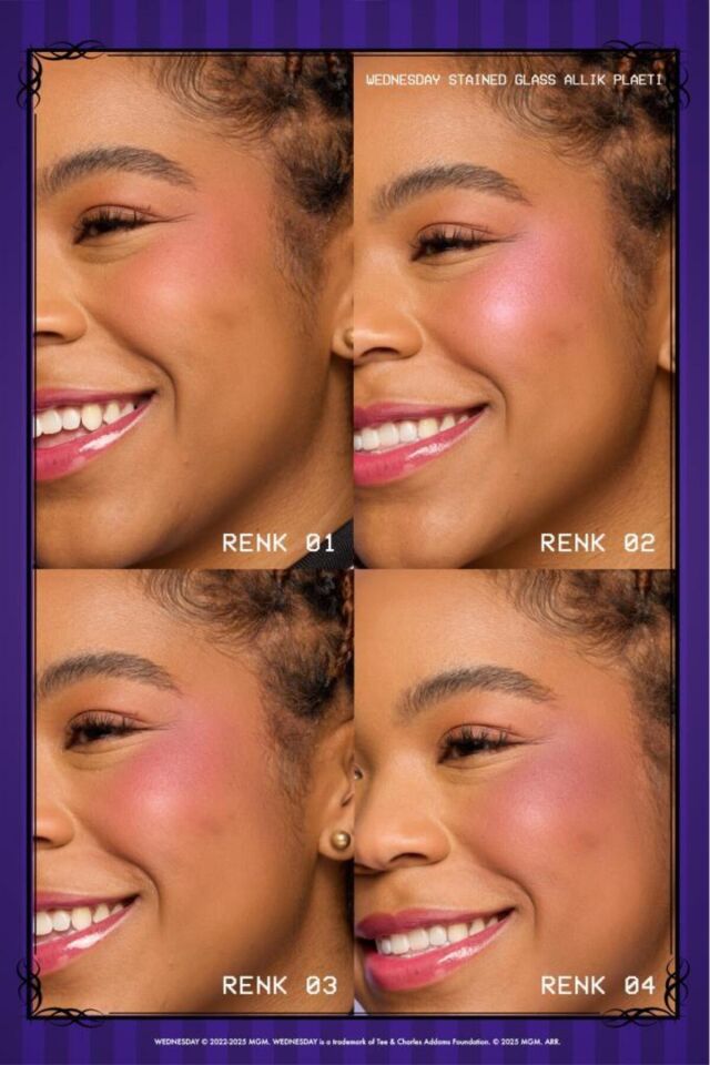 NYX Professional Makeup Wednesday Özel Koleksiyonu 4'lü Allık Paleti
