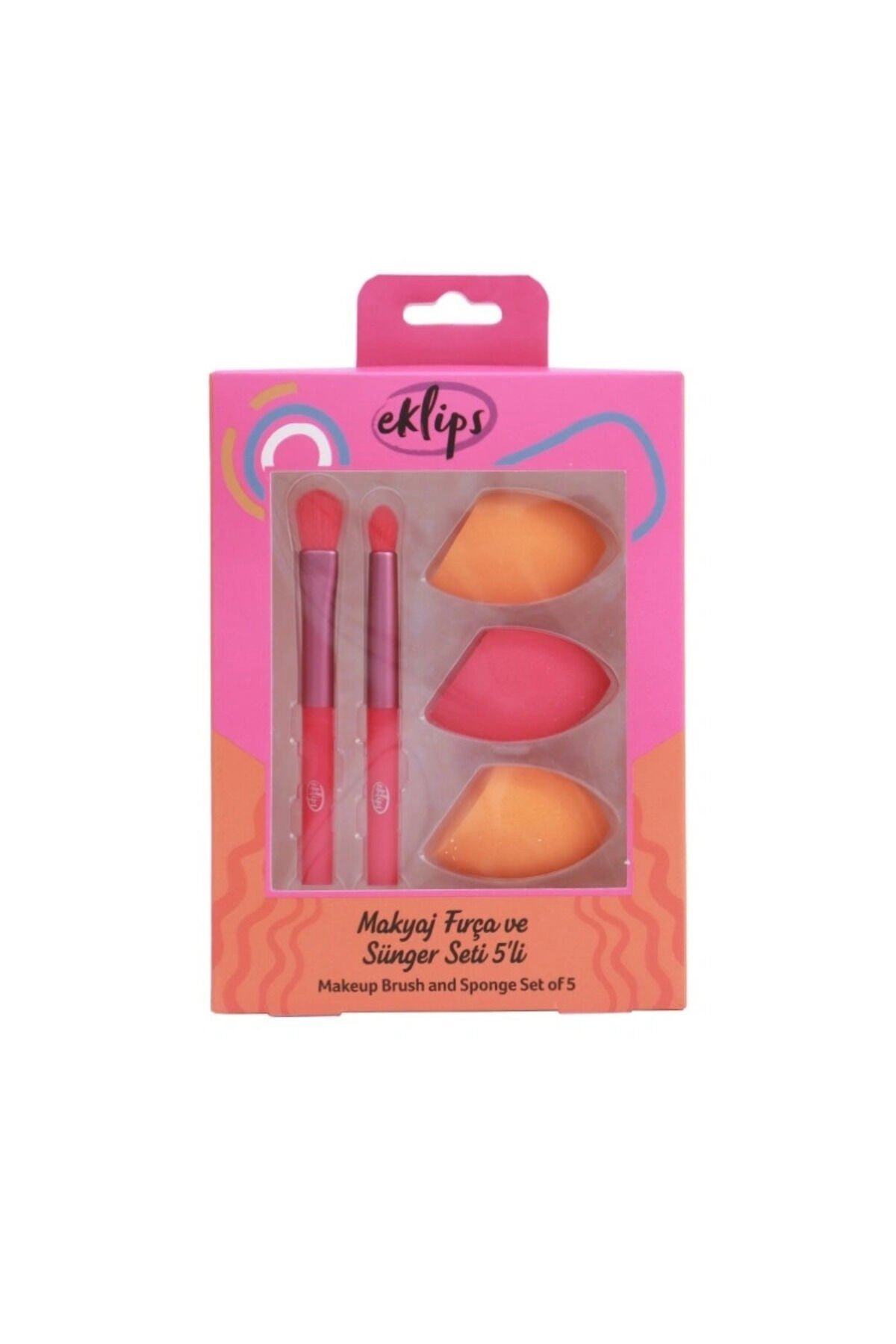 Makyaj Fırça ve Sünger Seti 5'li