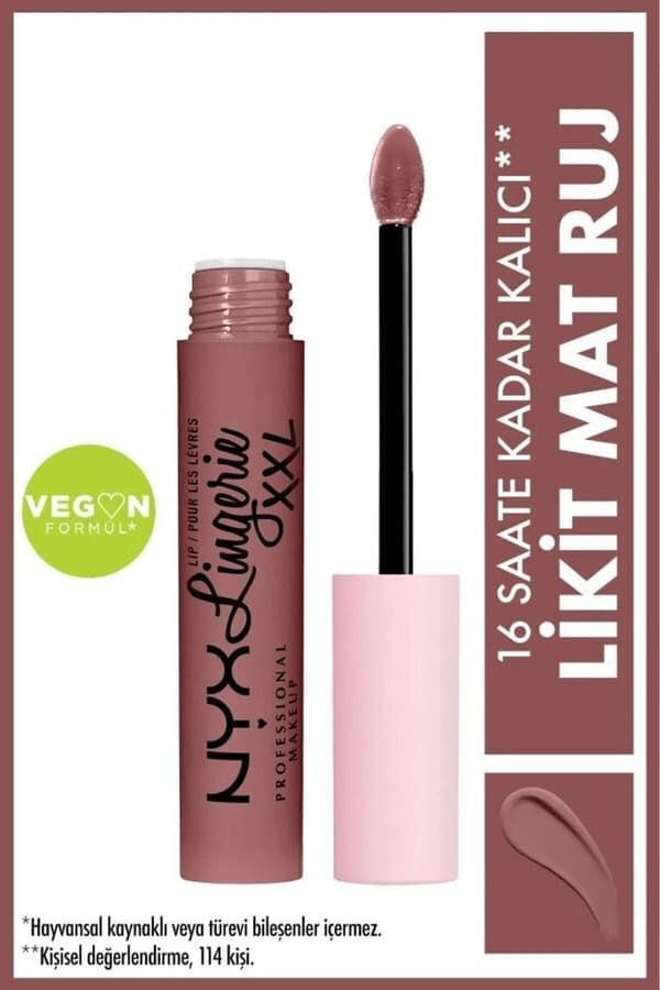 NYX Professional Makeup Lip Lingerie Xxl Likit Mat Ruj Unhooked