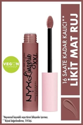 NYX Professional Makeup Lip Lingerie Xxl Likit Mat Ruj Unhooked
