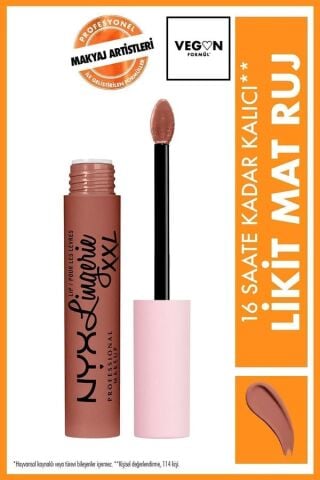 NYX Professional Makeup Lip Lingerie Xxl Mat Likit Ruj Candela Babe