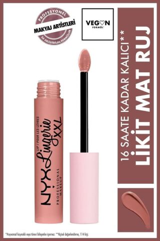NYX Professional Makeup  Likit Mat Ruj - Lip Lingerie Xxl Matte Liquid Lipstick Undressed
