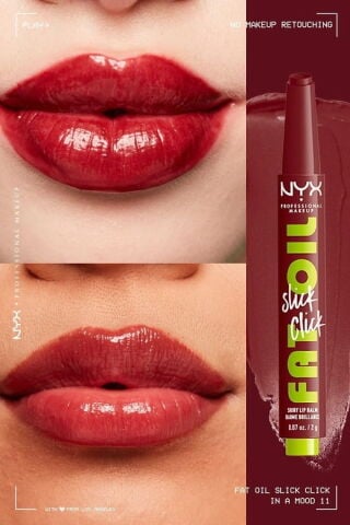 NYX Professional Makeup Nyx Professional Makeup Fat Oil Slick Click Parlatıcı Dudak Balmı 11 In a Mood