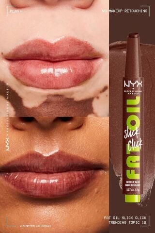 NYX Professional Makeup Fat Oil Slick Click Parlatıcı Dudak Balmı - 12 Trending Topic