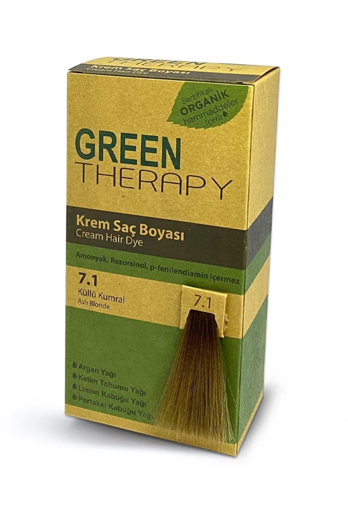 Krem Saç Boyası Argan Yağlı 7.1 Küllü Kumral