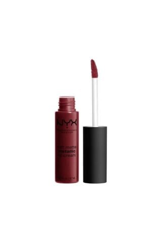 NYX Professional Makeup  Mat Ruj - Soft Matte Metallic Lip Cream Budapest