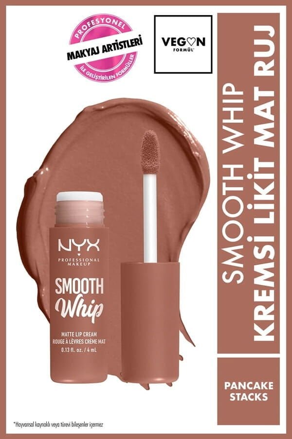 NYX Professional Makeup  Smooth Whip Kremsi Likit Mat Ruj - Pancake Stacks
