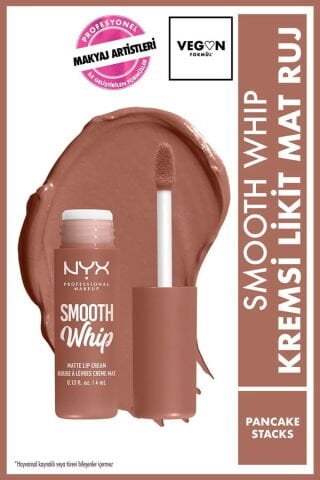 NYX Professional Makeup  Smooth Whip Kremsi Likit Mat Ruj - Pancake Stacks