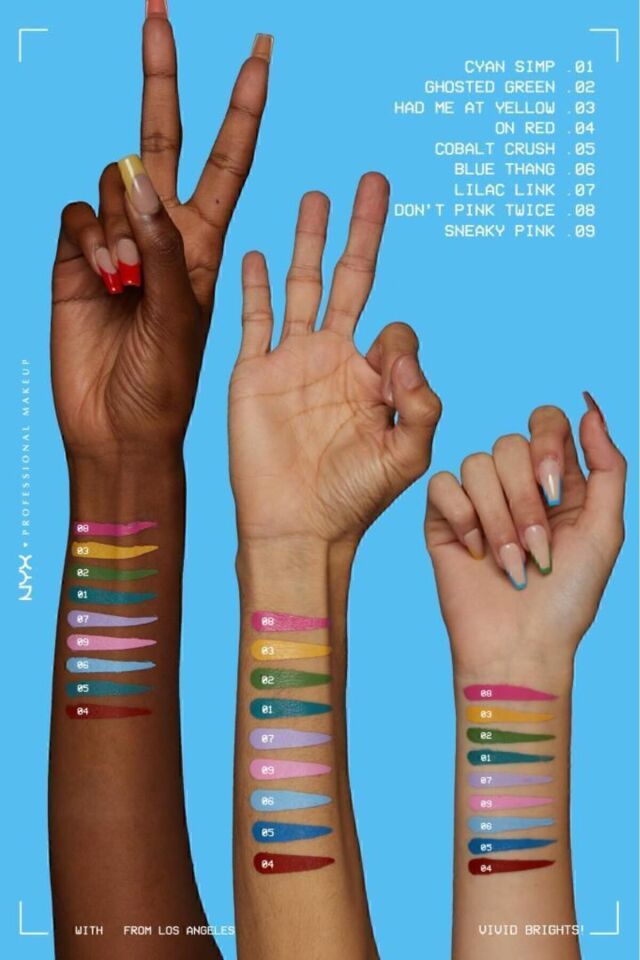 Vivid Brights Likit Eyeliner - Ghosted Green Sneaky Pink