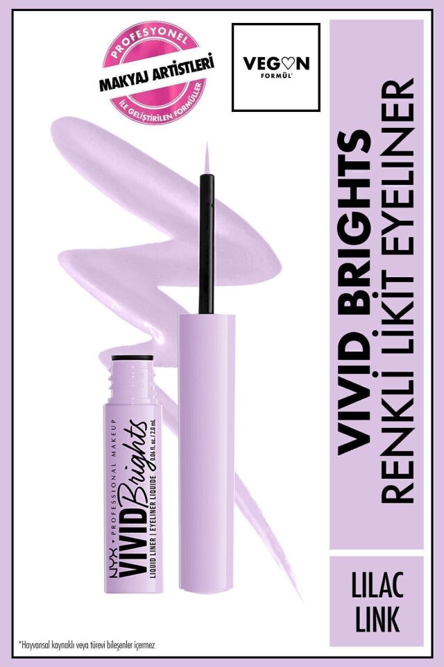 Vivid Brights Likit Eyeliner - Ghosted Green Lilac Link