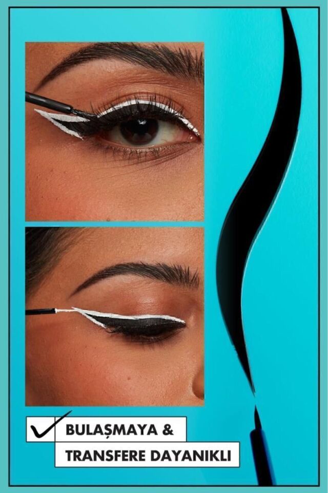 Vivid Matte Likit Eyeliner - Siyah Siyah