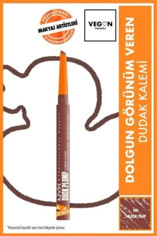 NYX Professional Makeup Duck Plump Dolgun Görünüm Veren Dudak Kalemi - 06 Nude Flip