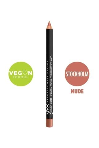 NYX Professional Makeup Dudak Kalemi - Suede Matte Lip Liner Stockholm