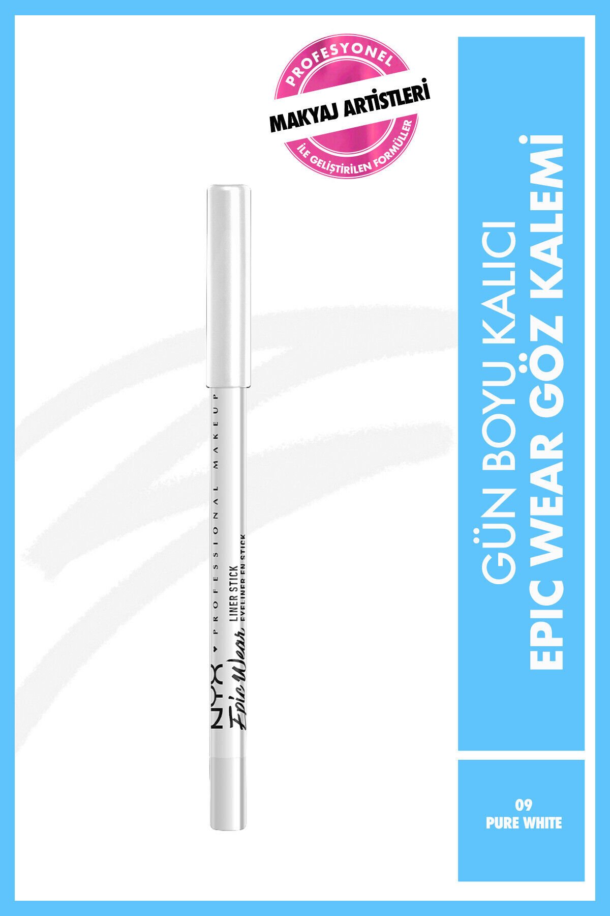NYX Professional Makeup  Epic Wear Liner Sticks Göz Kalemi - Pitch Black Pure White