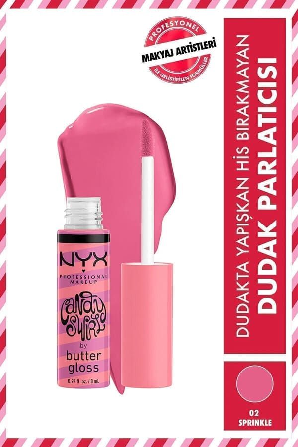 NYX Professional Makeup utter Gloss Candy Swirl Dudak Parlatıcısı - Sprinkle