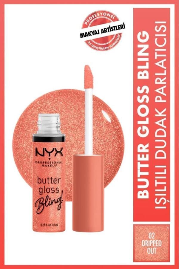 NYX Professional Makeup Butter Gloss Bling Işıltılı Dudak Parlatıcısı - 02 Dripped Out