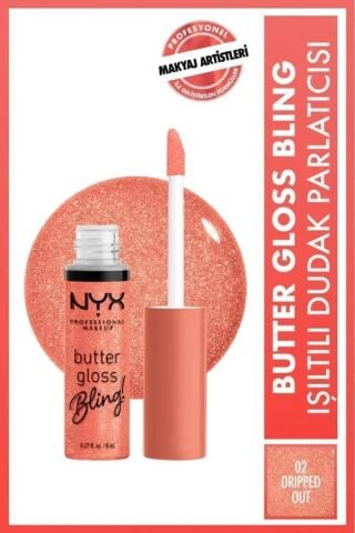 NYX Professional Makeup Butter Gloss Bling Işıltılı Dudak Parlatıcısı - 02 Dripped Out