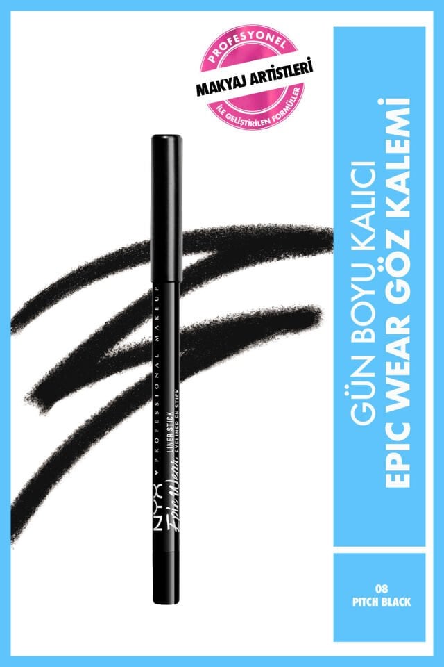 NYX Professional Makeup  Epic Wear Liner Sticks Göz Kalemi - Pitch Black
