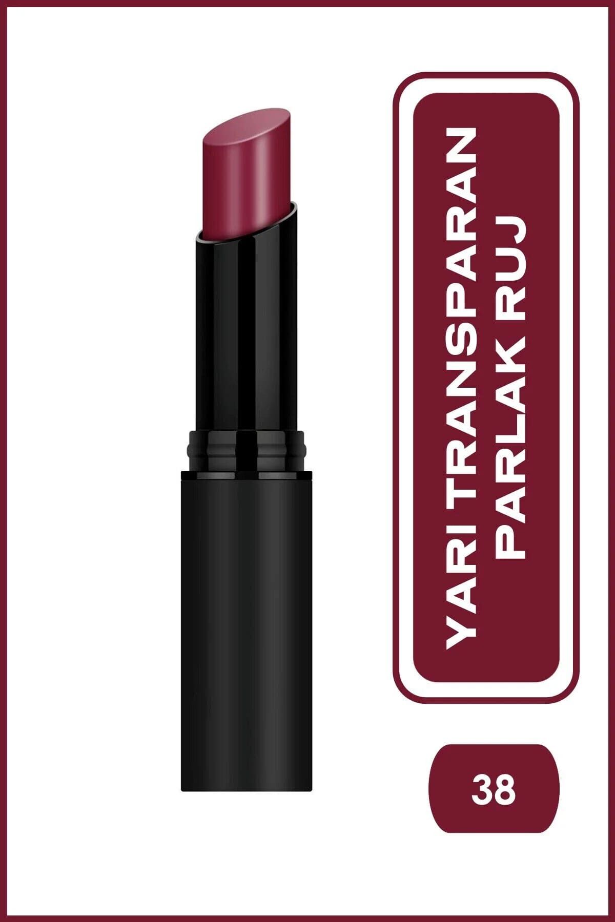 Golden Rose Sheer Shine Stylo Lipstick No: 38 - Argan Yağlı Parlak Ruj SPF 25