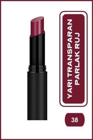 Golden Rose Sheer Shine Stylo Lipstick No: 38 - Argan Yağlı Parlak Ruj SPF 25