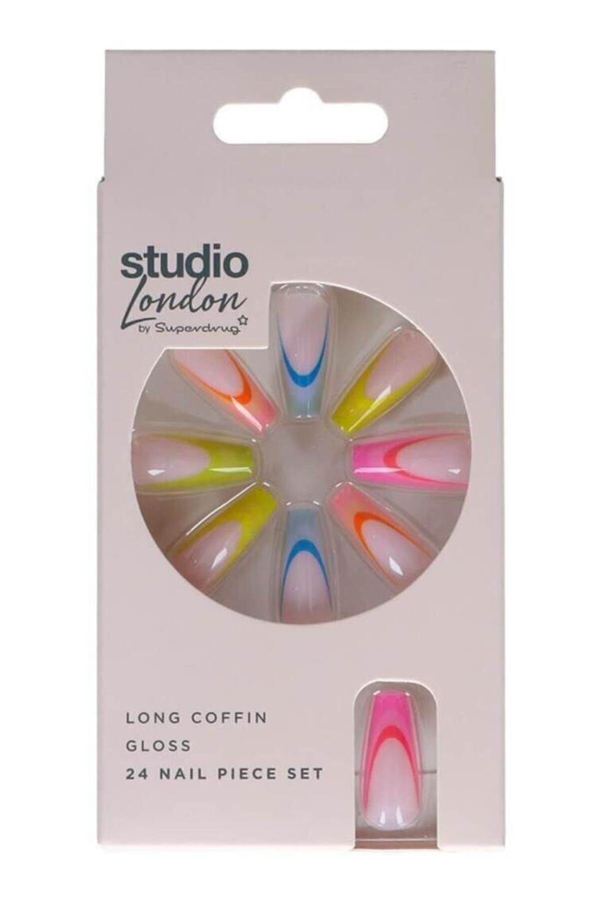 Beyaz S/d Studıo Takma Tırnak Renkli