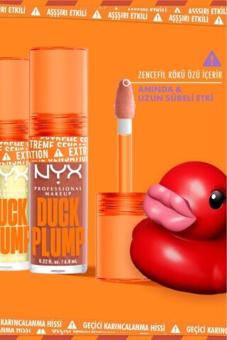 NYX Professional Makeup Duck Plump Dolgun Görünüm Veren Dudak Parlatıcısı - 13 Peach Out