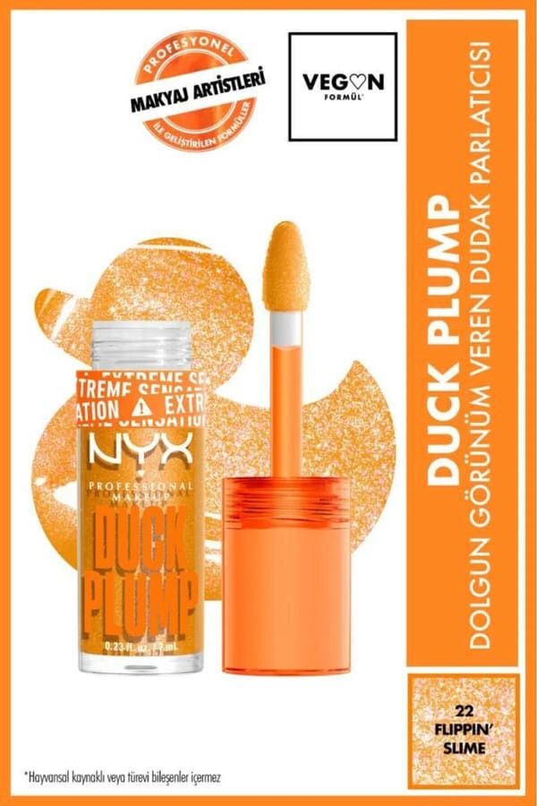 NYX Professional Makeup Duck Plump Dolgun Görünüm Veren Dudak Parlatıcısı - 22 Flippin' Slime