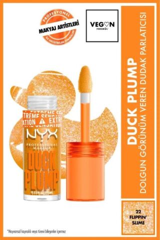 NYX Professional Makeup Duck Plump Dolgun Görünüm Veren Dudak Parlatıcısı - 22 Flippin' Slime