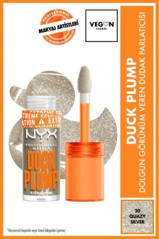 NYX Professional Makeup Duck Plump Dolgun Görünüm Veren Dudak Parlatıcısı - 20 Quazy Silver