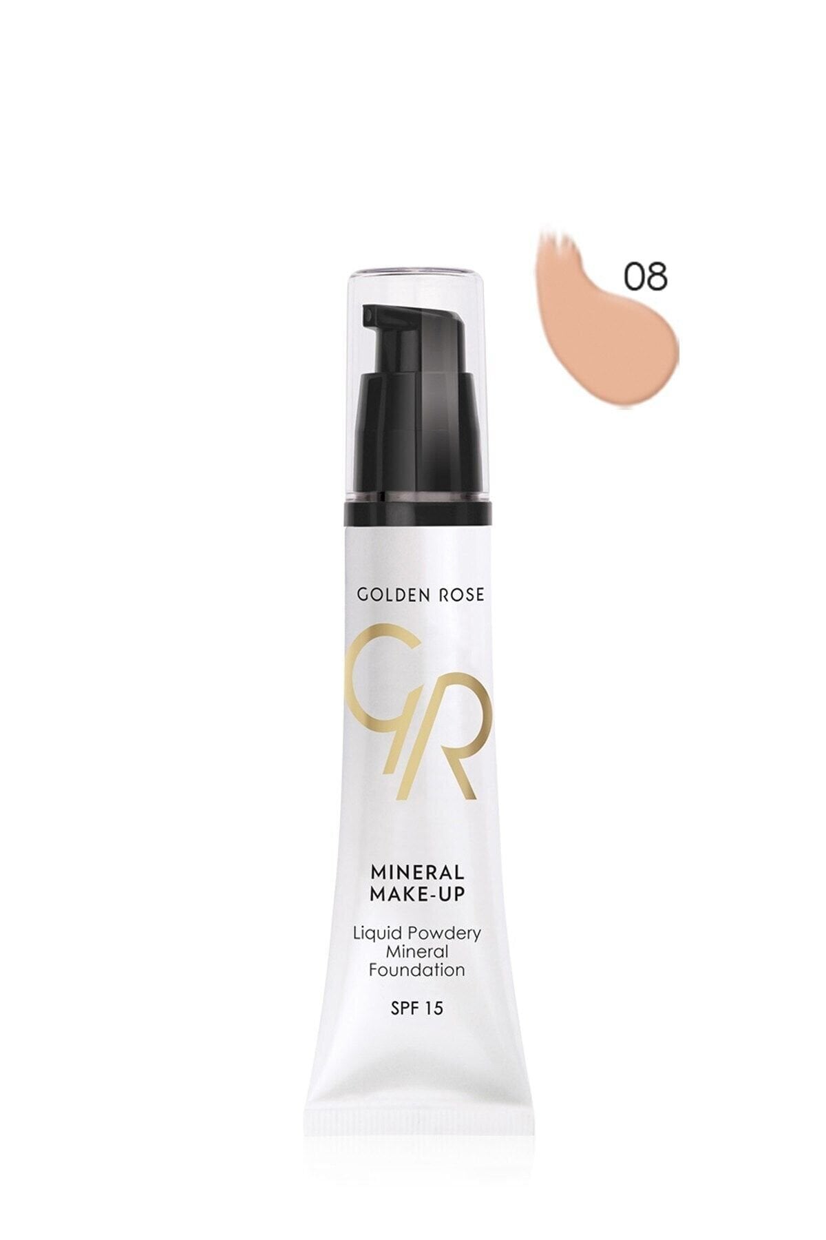 Golden Rose Liquid Powdery Mineral Foundation 03 P-Lpm-08