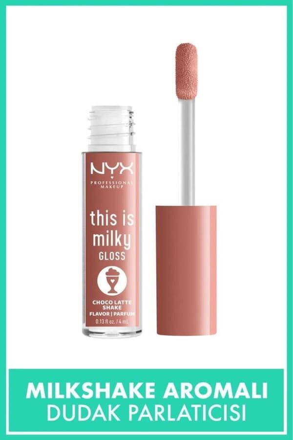 NYX Professional Makeup This is Milky Gloss Dudak Parlatıcısı - Choco Latte Shake