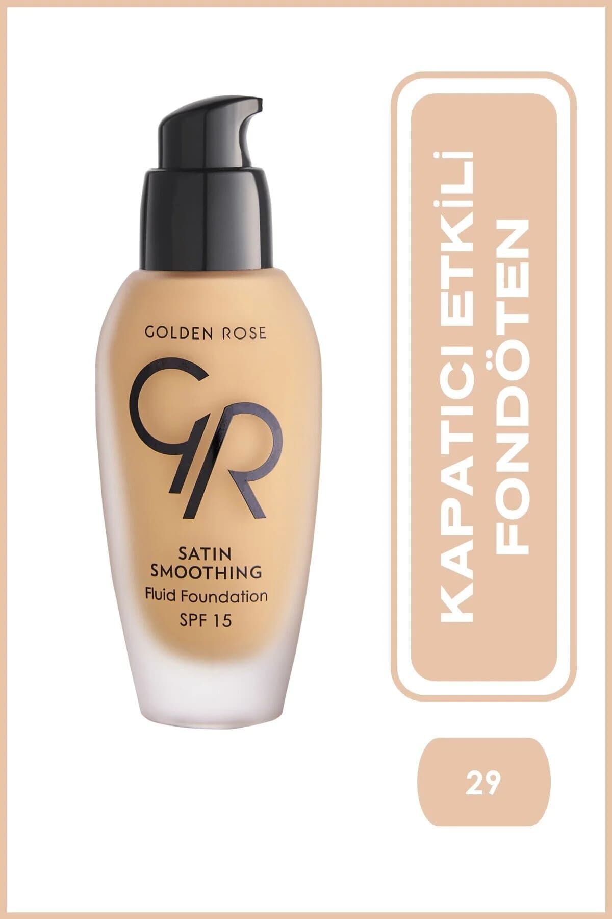 Golden Rose Satin Smoothing Fluid Foundation No: 29 Warm Sand