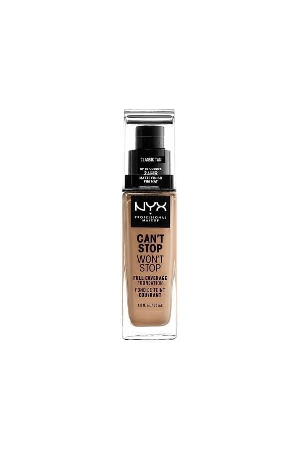 NYX Professional Makeup  Fondöten - Can't Stop Won't Stop Full Coverage Foundation 12 Classical Tan