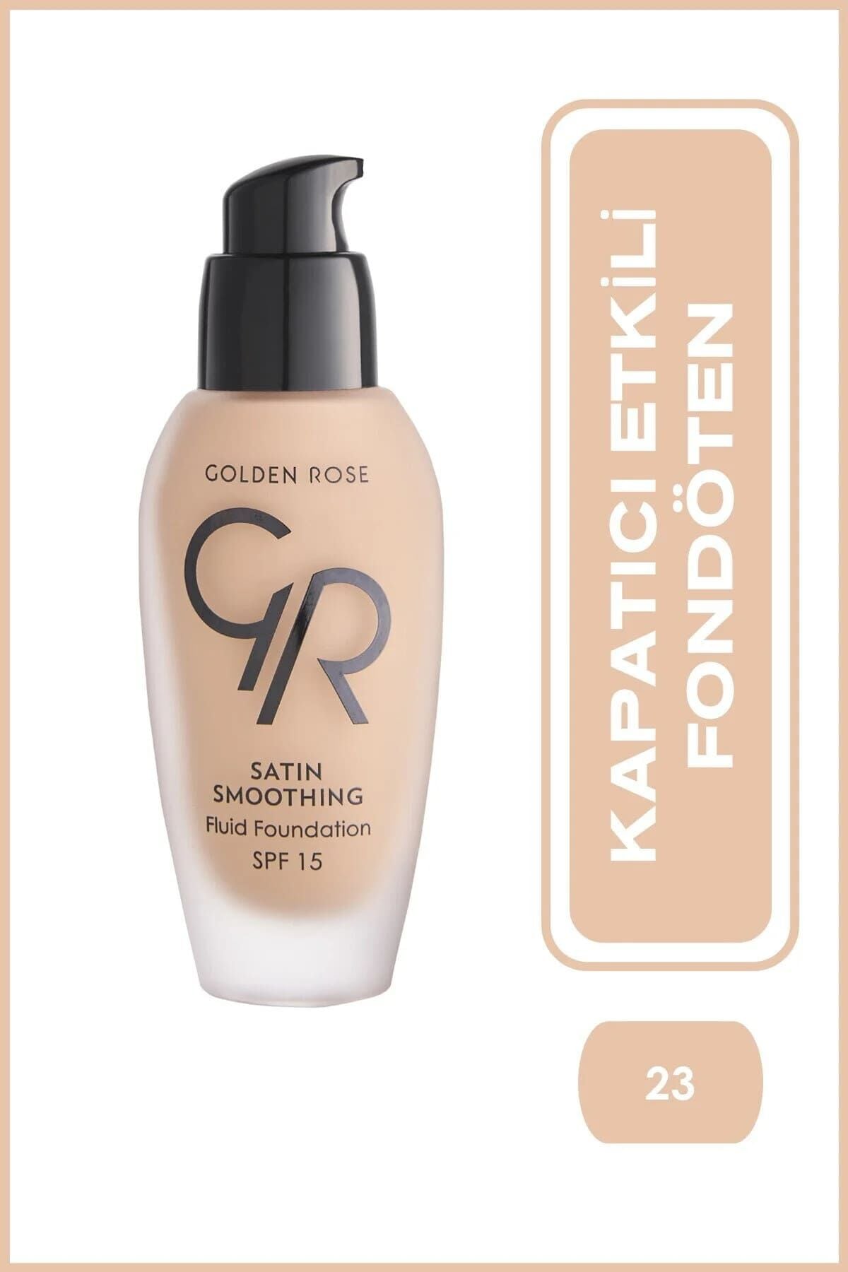 Golden Rose Satin Smoothing Fluid Foundation No: 23 Almond