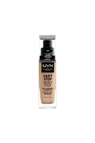 NYX Professional Makeup  Can’t Stop Won’t Stop Full Coverage Uzun Kalıcı Fondöten – 10 Buff