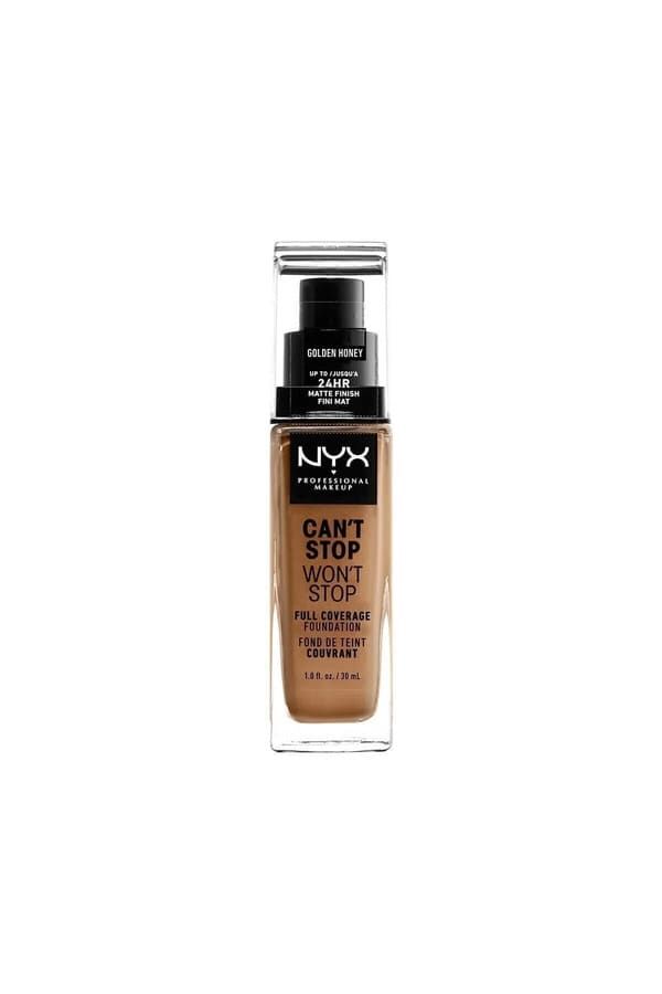 NYX Professional Makeup  Fondöten - Can't Stop Won't Stop Full Coverage Foundation 14 Golden Honey