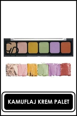 Golden Rose Correct & Conceal Camouflage Cream Palette - 6'lı Renk Düzeltici Kapatıcı Paleti