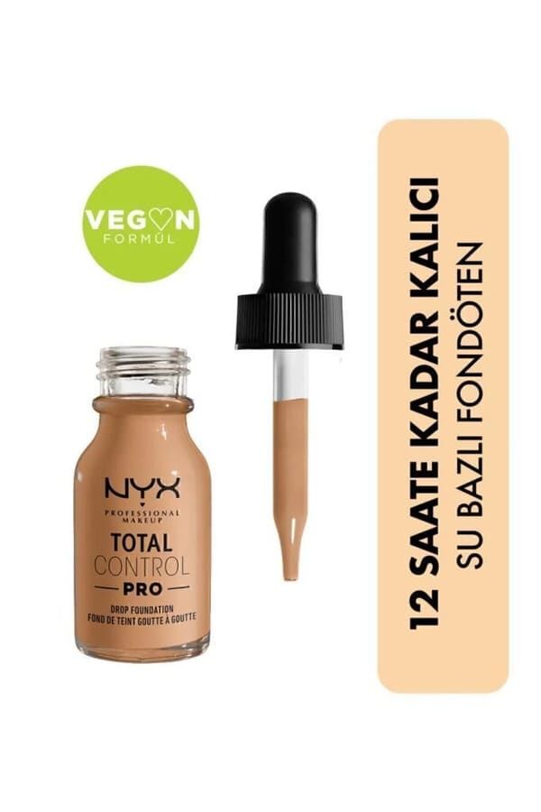 NYX Professional Makeup  Total Control Pro Drop Ayarlanabilir Kapatıcılık Fondöten – Soft Beige