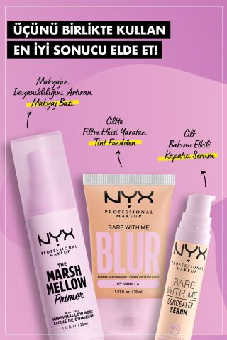 NYX Professional Makeup Blur Tint Ciltte Filtre Etkili Fondöten - 05 Vanilla