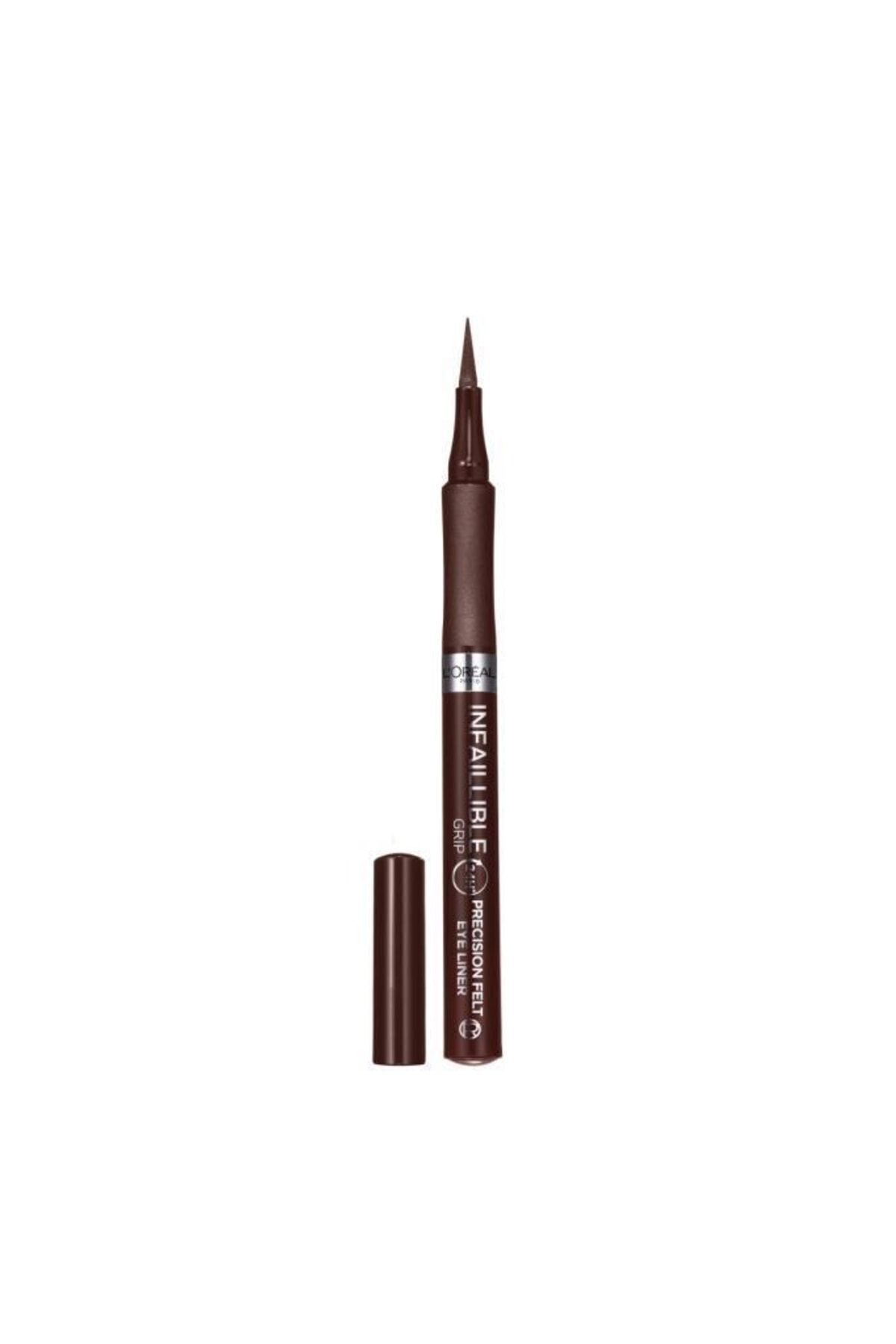 L'oréal Paris Infaillible 24h Grip Precision Felt Eyeliner - Kahverengi