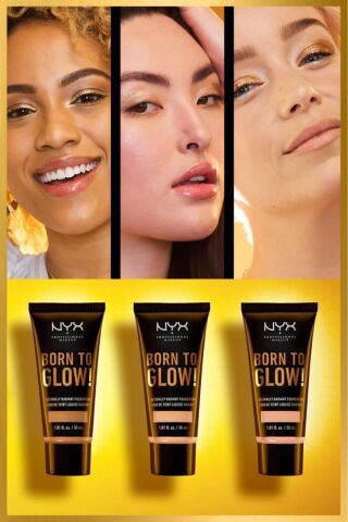 NYX Professional Makeup  Born To Glow! Naturally Radıant Foundatıon 12.5 - Camel