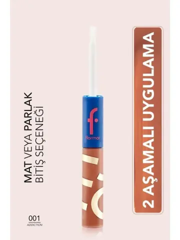 Flormar Parlatıcılı Mat Likit Ruj - Festival Spirit Lipstick 001 Addıctıon