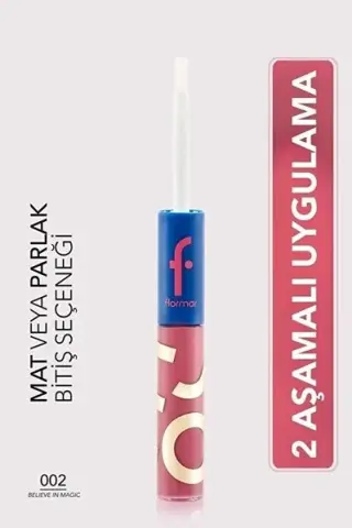 Flormar Parlatıcılı Mat Likit Ruj - Festival Spirit Lipstick 002 Belıeve