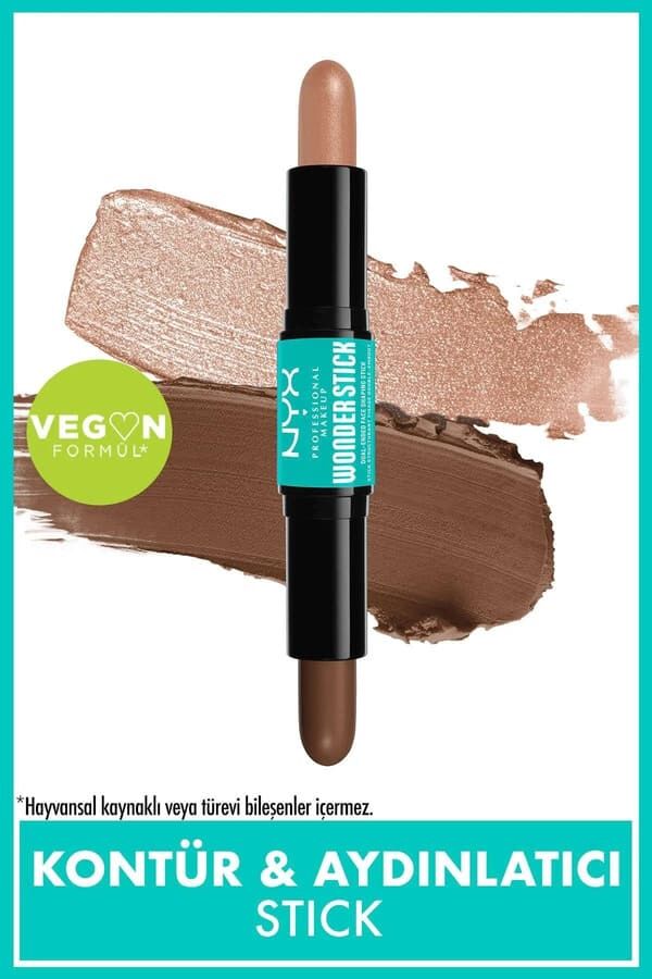 NYX Professional Makeup  Wonder Stick Çift Taraflı Krem Kontür & Aydınlatıcı Stick - Medium