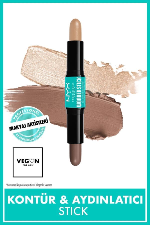 NYX Professional Makeup  Wonder Stick Çift Taraflı Krem Kontür ve Aydınlatıcı Stick - Fair